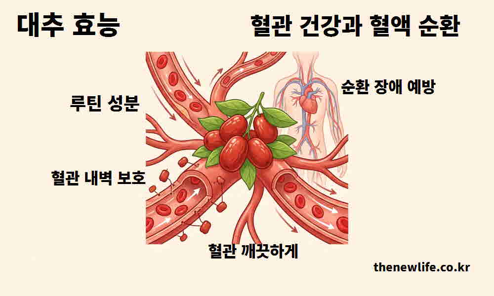 대추 효능 혈관 건강 혈액 순환