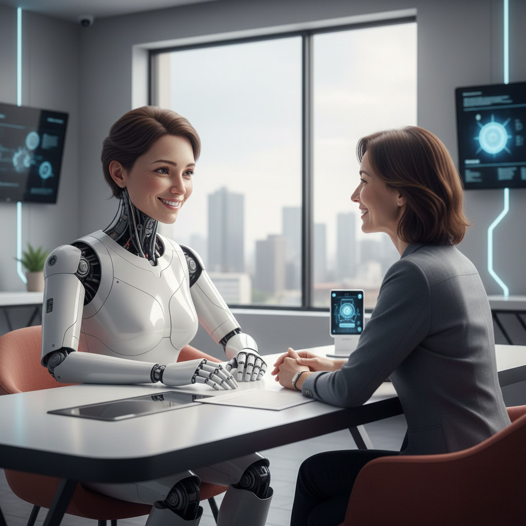 휴머노이드 얼굴이 서비스 만족도에 미치는 영향