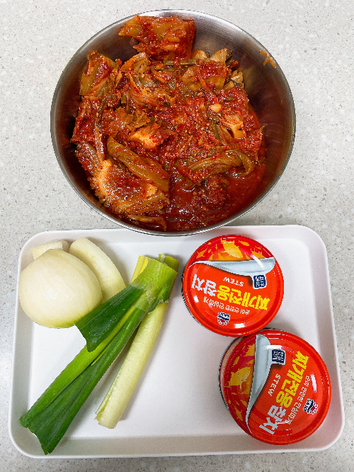 김치찌개재료