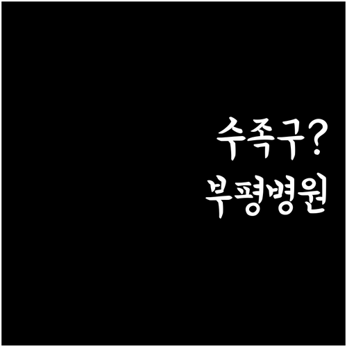 아이 수족구 의심 시 부평구 병원 방..