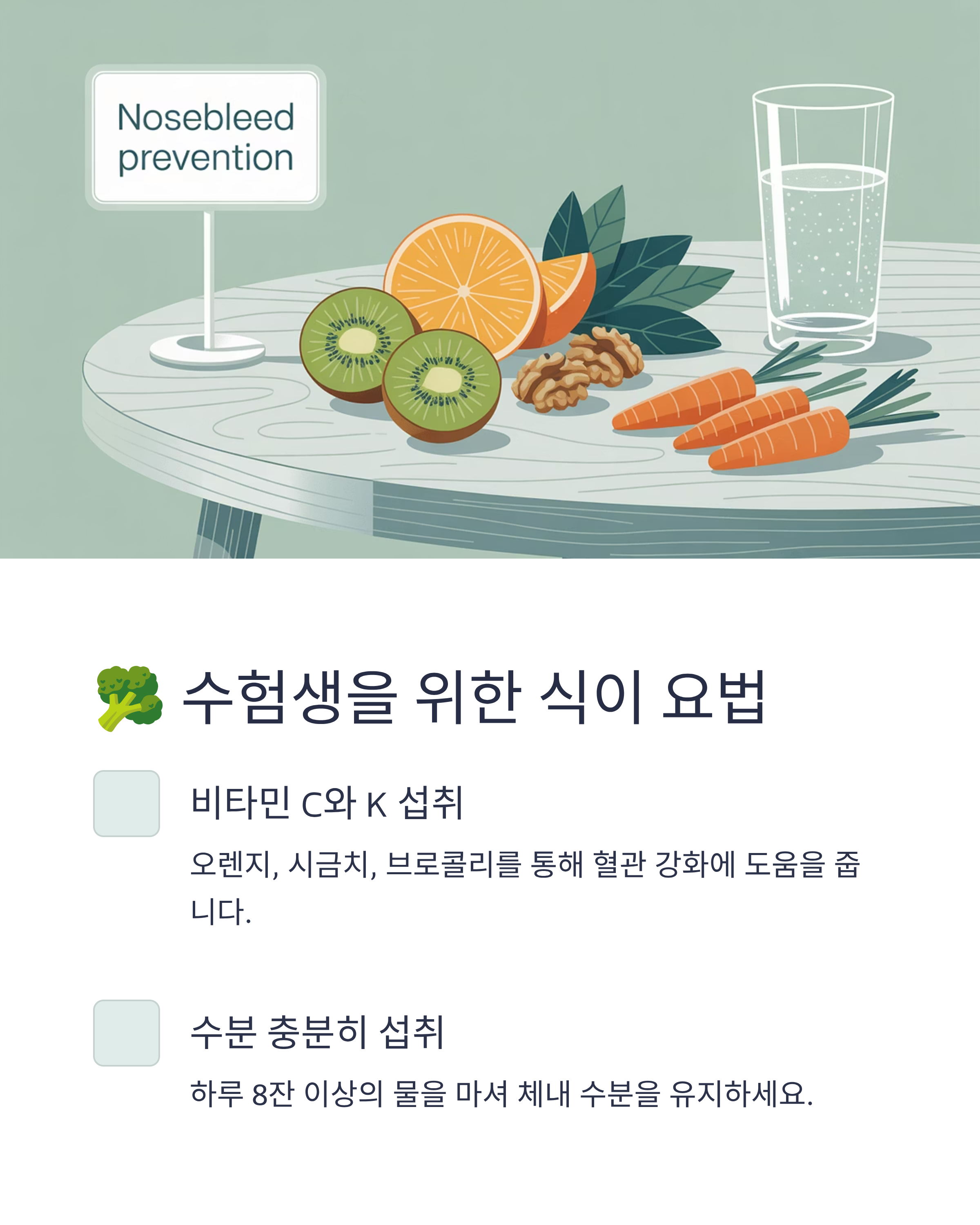 수험생을 위한 식이 요법