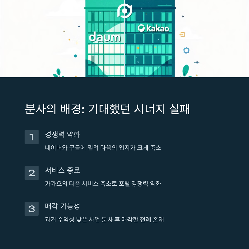 합병 후 기대했던 시너지 효과를 충분히 발휘하지 못함