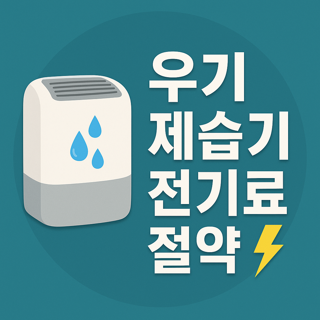 우기 제습기 전기료 절약 관련 이미지