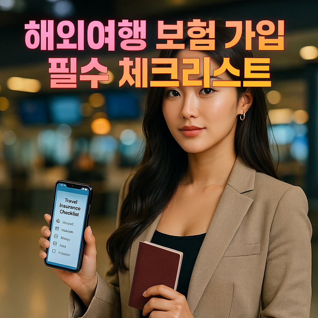 해외여행 보험 가입 필수 체크리스트