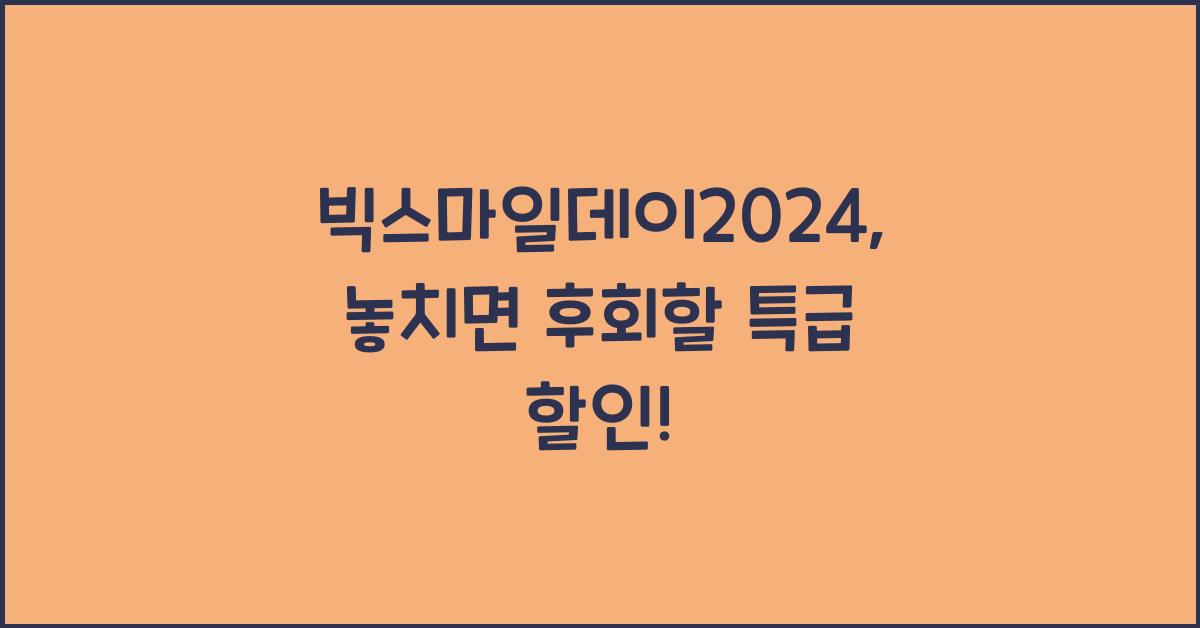 빅스마일데이2024