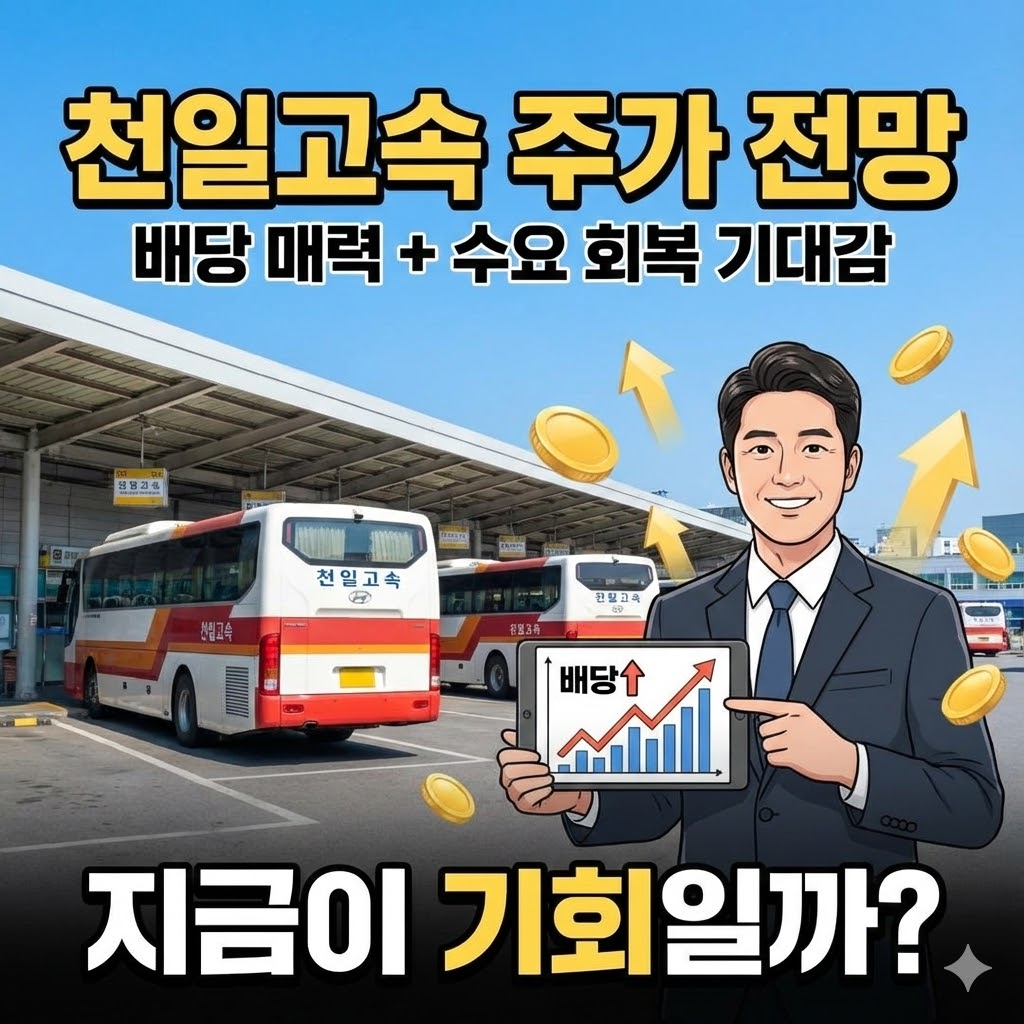 천일고속 주가, 배당·교통 수요 회복 속에서 어디로 갈까?