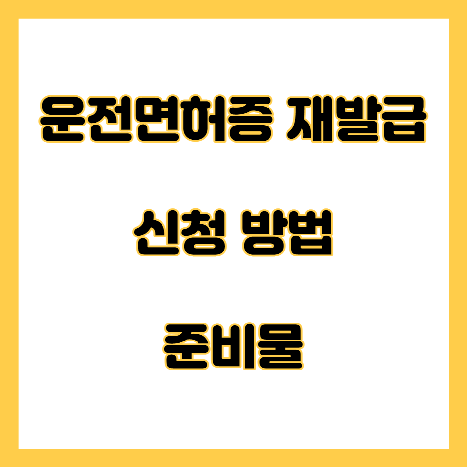 운전면허증재발급