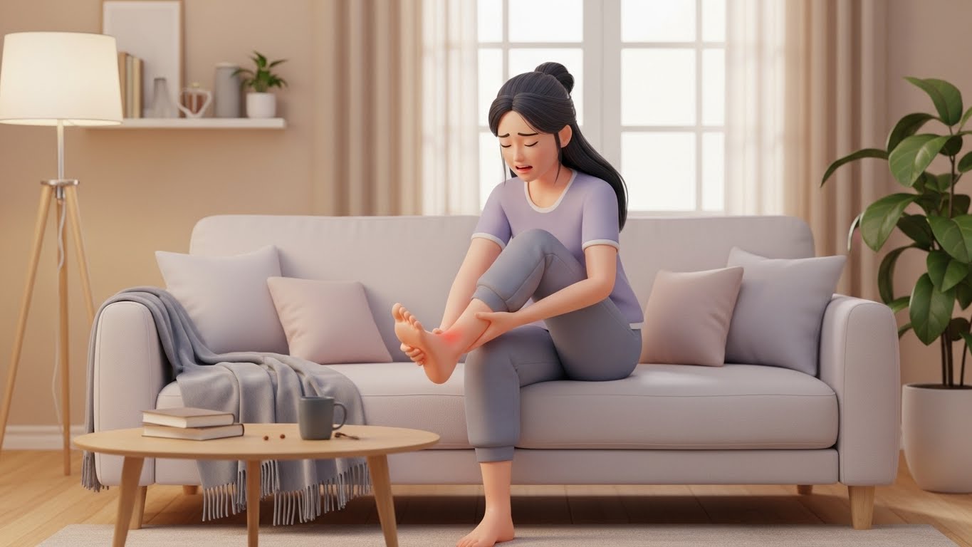 발볼찌릿, 뒤꿈치통증