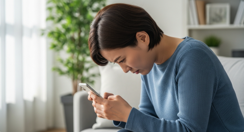 등근육 약화 스마트폰 자세