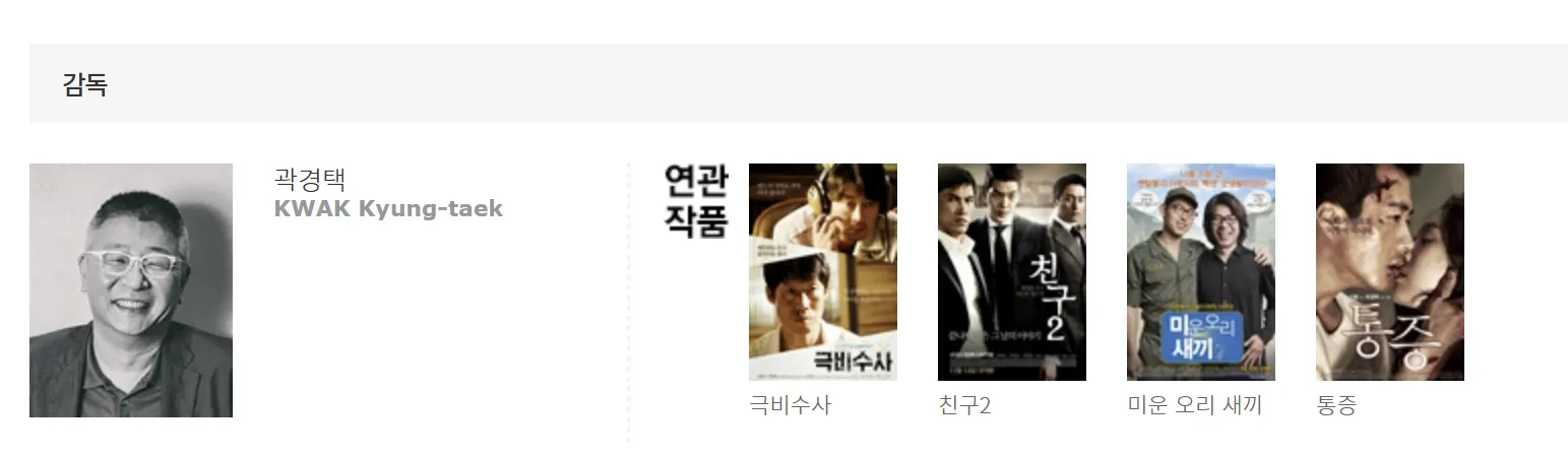 영화-소방관-감독과-그의-다른-작품들-극비수사-친구2-미운-오리-새끼-통증-포스터