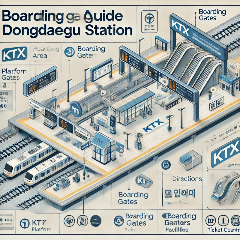 동대구역 KTX 타는 곳 안내도