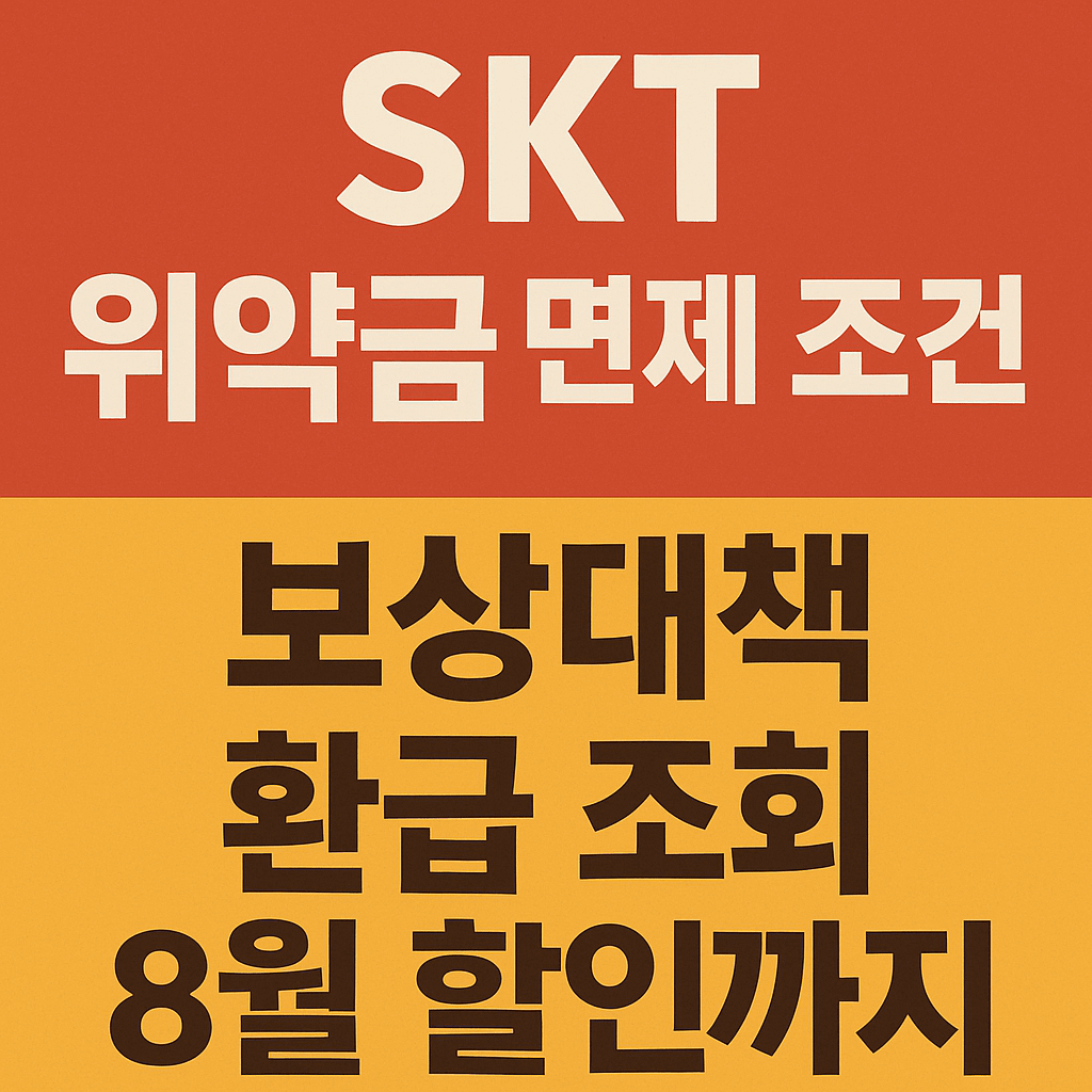 SKT-위약금-면제-조건-보상대책-환급조회-썸네일