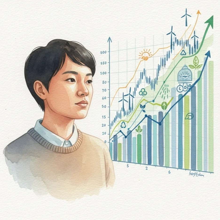 성장하는 시장을 분석하는 투자자의 모습