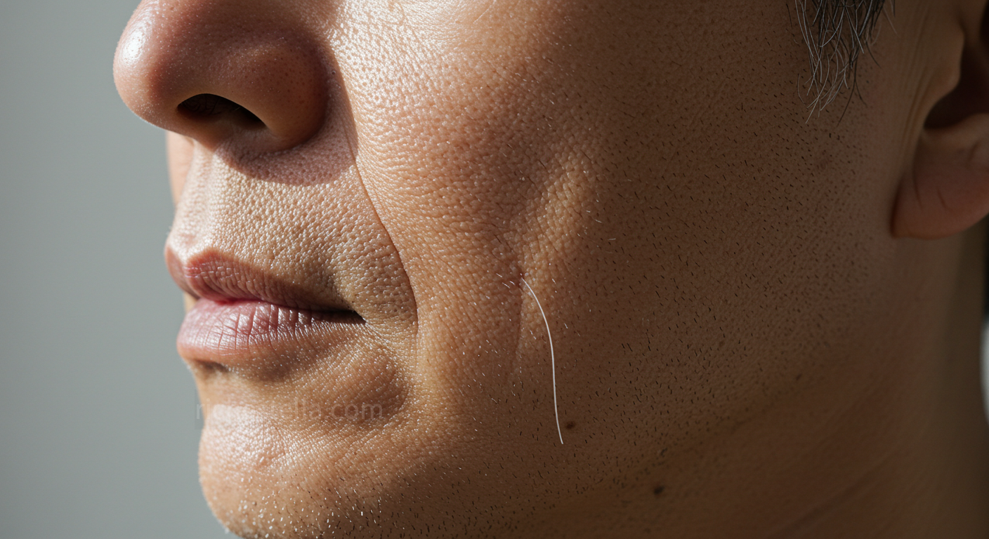 얼굴에 흰털 관상