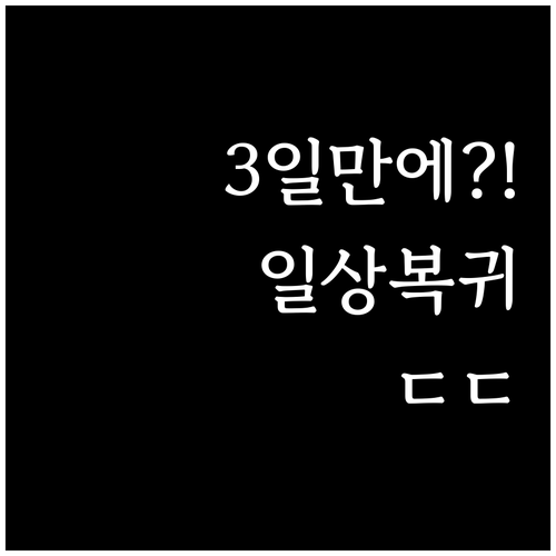 비절개 모발이식 회복 기간 3일부터 ..