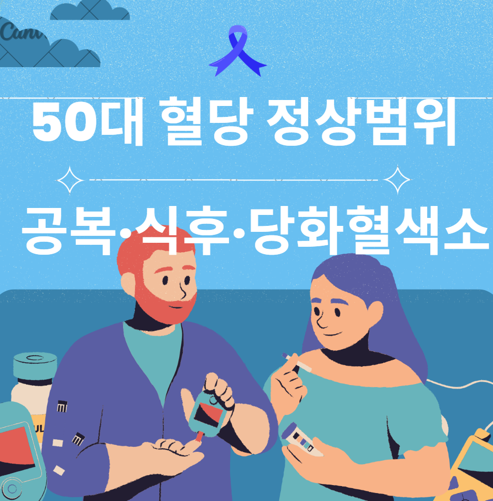 50대 혈당 정상범위 공복·식후·당화혈색소 한 번에 정리