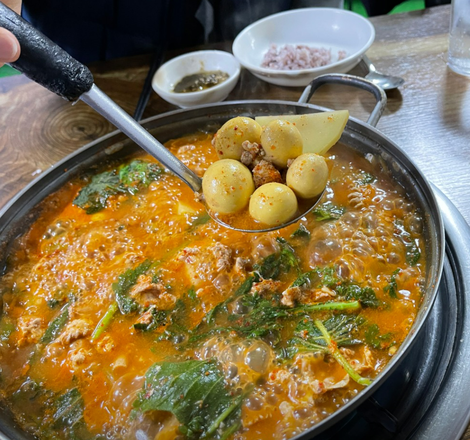 오늘엔 누이닭&할미펍, 현대원조닭알탕 안내