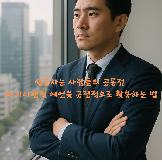 성공심리, 자기이행적예언, 자기암시, 심리학, 성공습관, 긍정심리학, 자존감, 행동심리, 마인드셋, 무의식