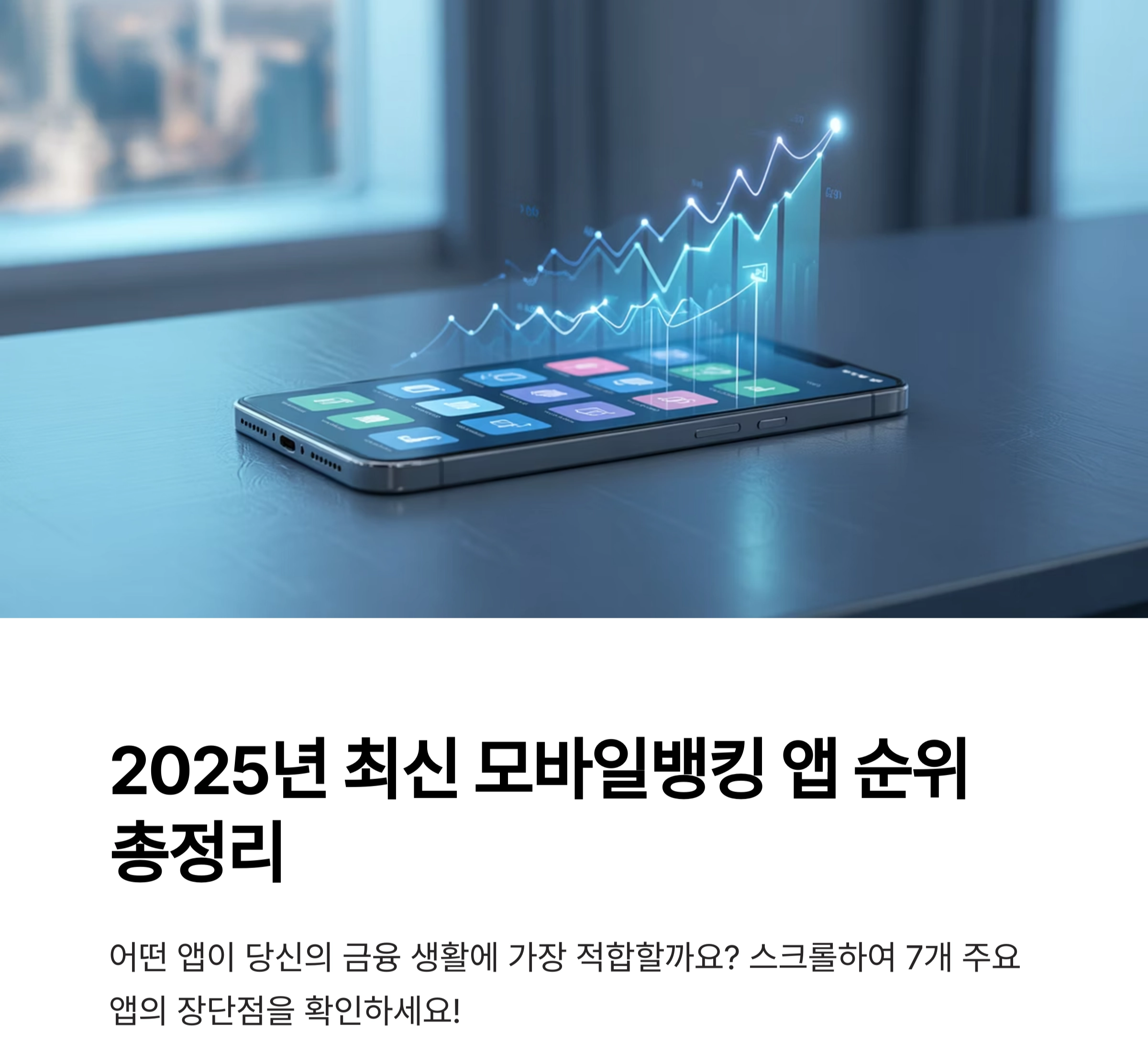 2025년 최신 모바일뱅킹 앱 순위 비교 정리