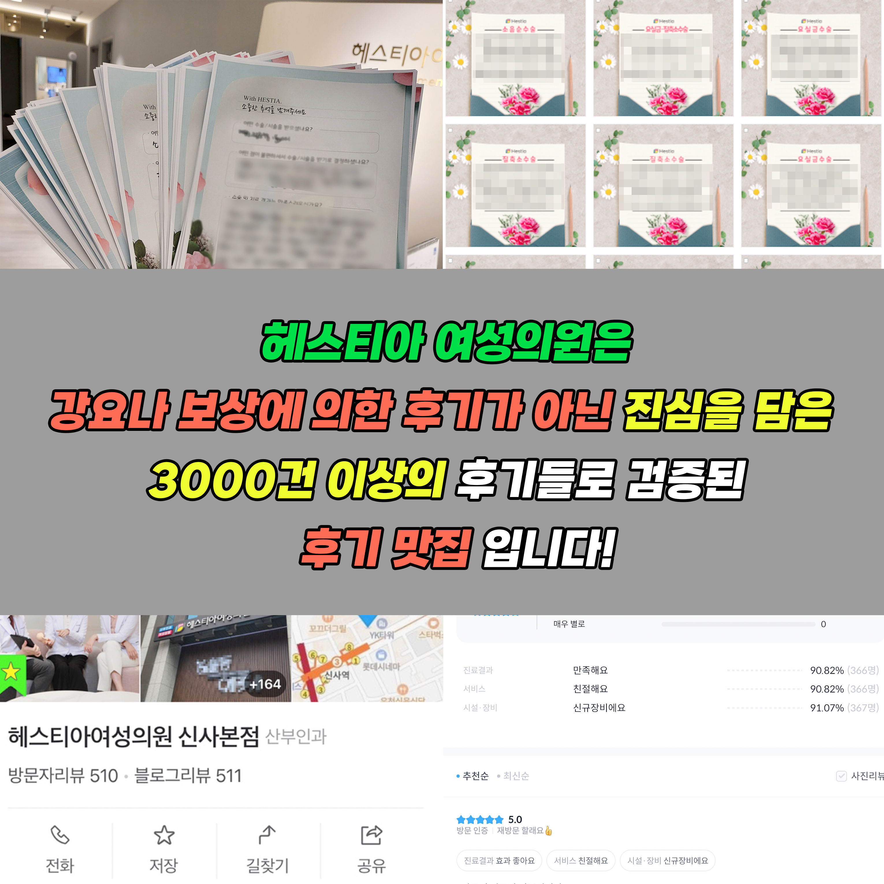 헤스티아여성의원 진심을 담은 3000건 이상의 후기들로 검증된 후기 맛집