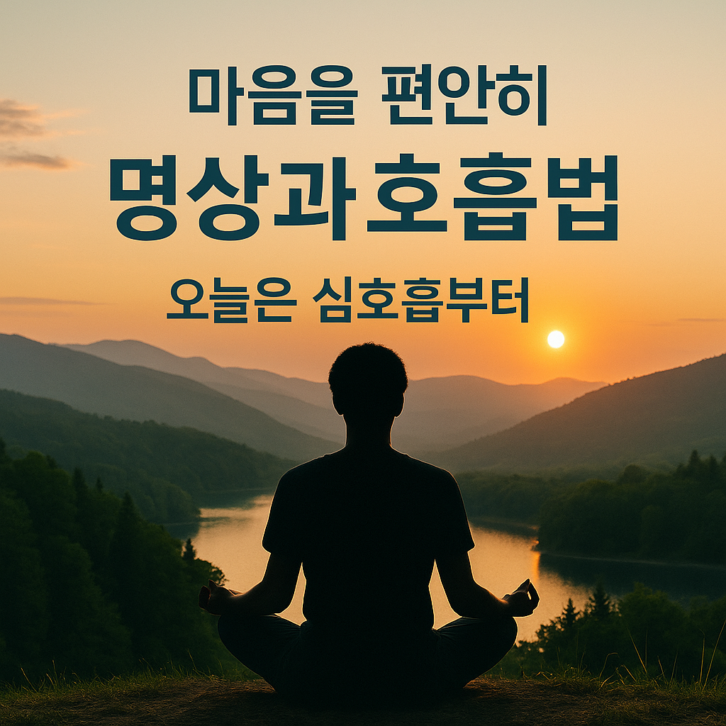[3편] 마음 건강 지키는 명상과 호흡법