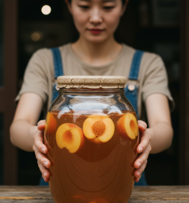 엄마의 개복숭아 효소&amp;#44; 그 깊은 맛의 비밀