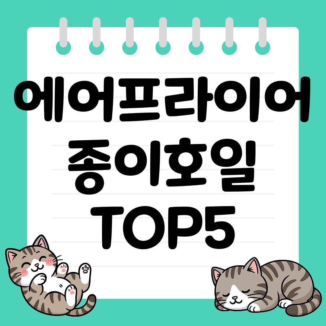 청소를 간편하게 해주는 에어프라이어 종이호일 추천 TOP5