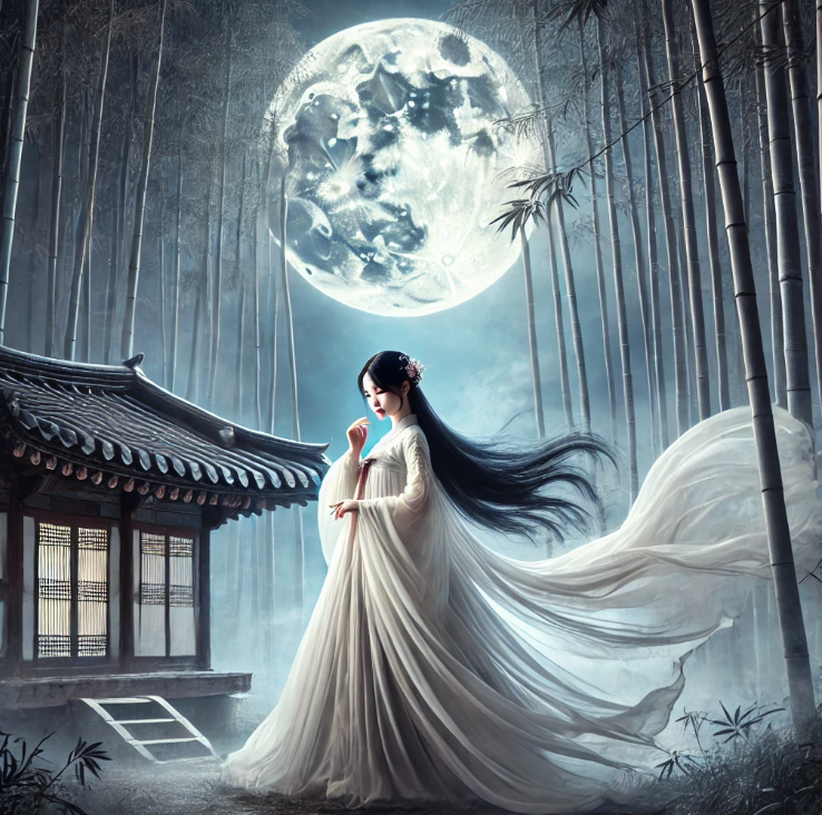 달빛 아래 슬픈 원혼의 속삭임