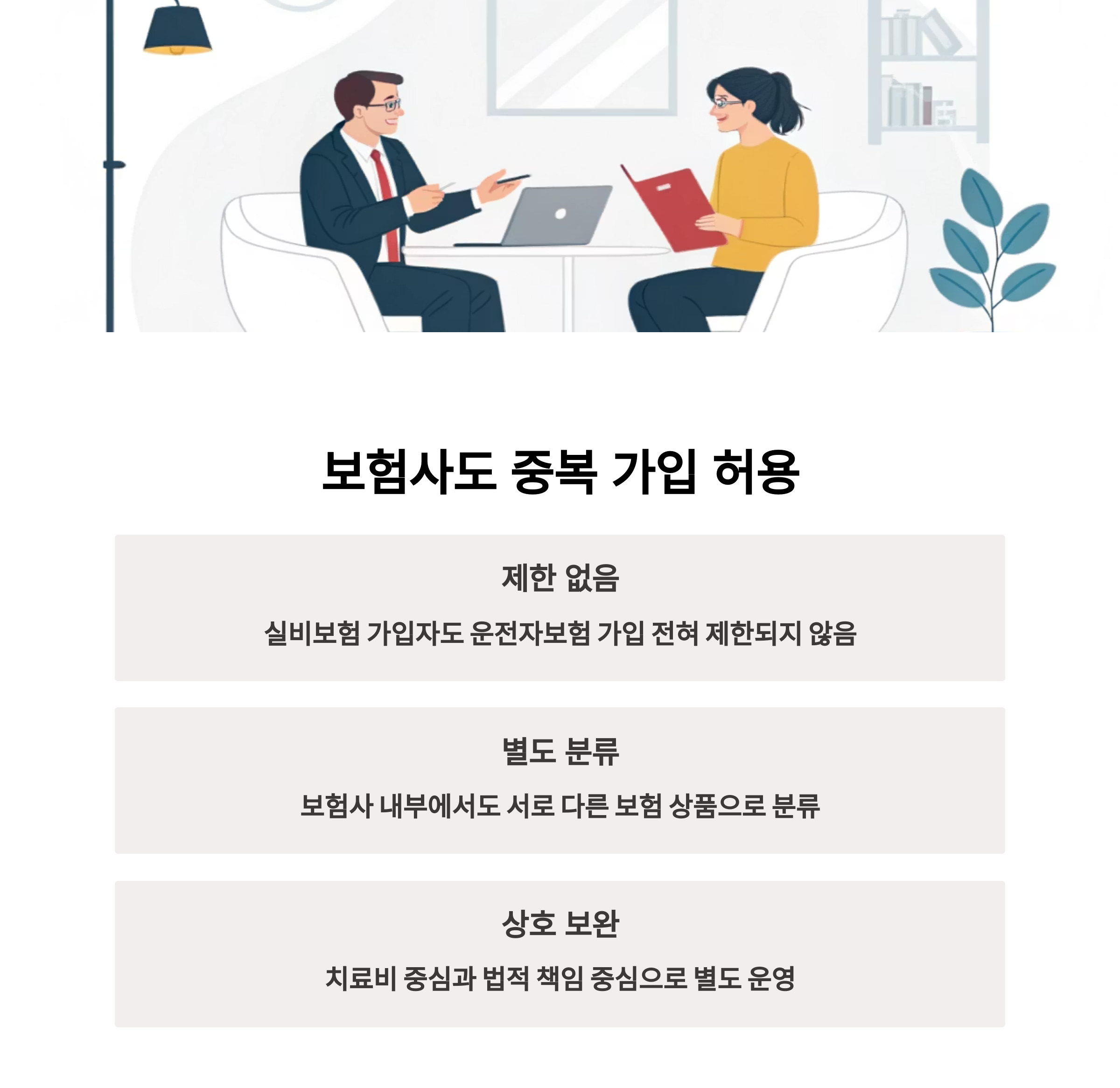 보험사도 중복 가입에 제한 두지 않아