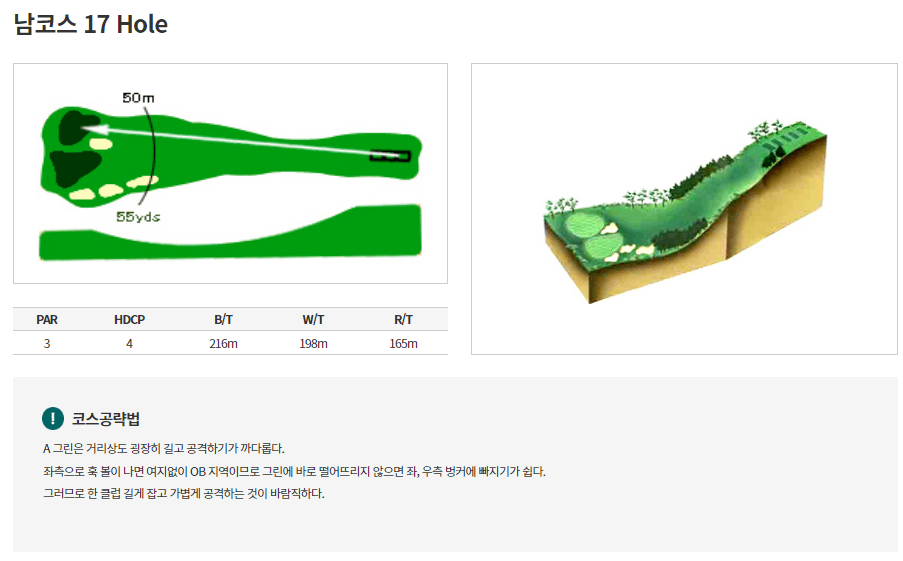 통도파인이스트 컨트리클럽 남코스 17