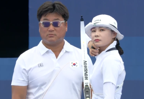 파리올림픽 여자 양궁 전훈영 준비