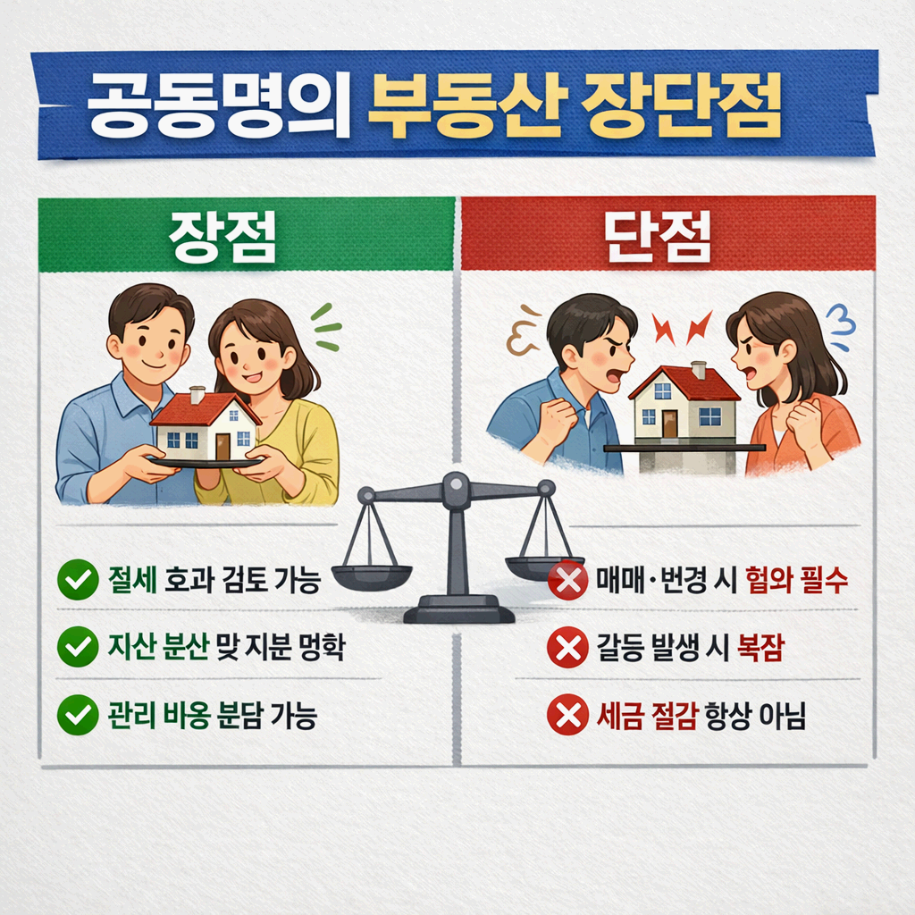 절세만 보고 공동명의 장점보다 먼저 봐야 할 함정이 있습니다