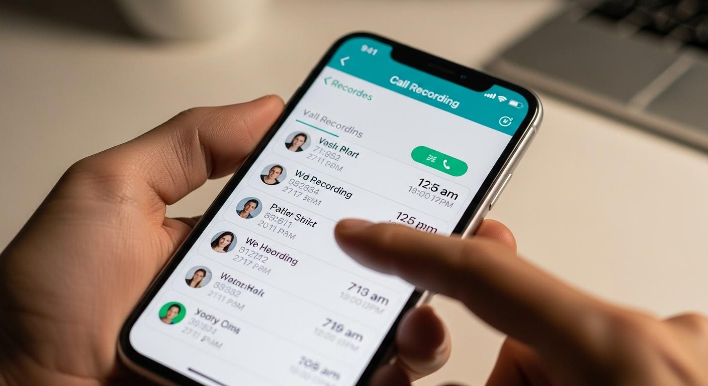 아이폰 통화 녹음 확인 방법