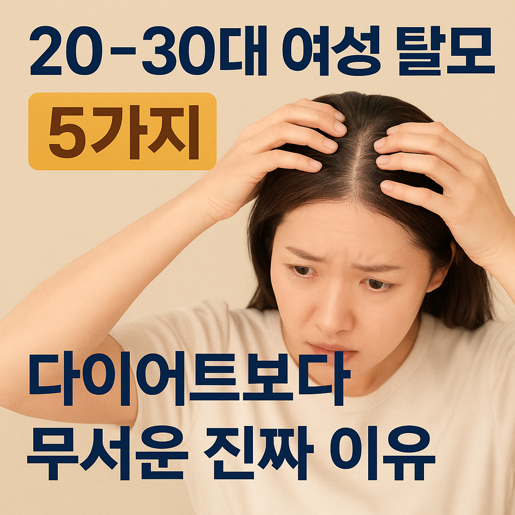 2030여성탈모원인 5가지