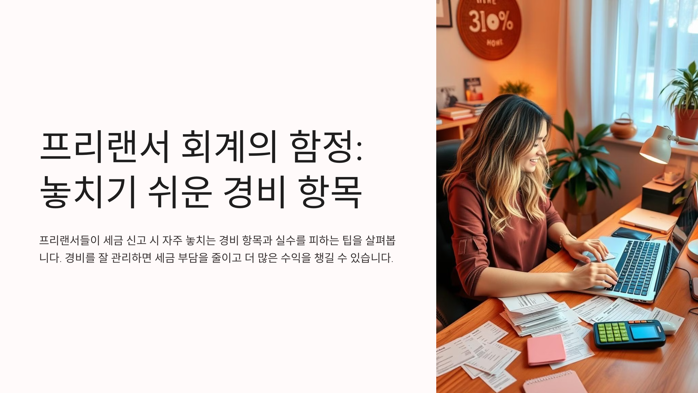 프리랜서 회계의 함정: 놓치기 쉬운 경비 항목