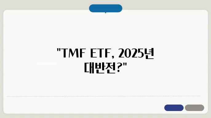 채권 TMF ETF 뜻 2025년 가격 전망은?