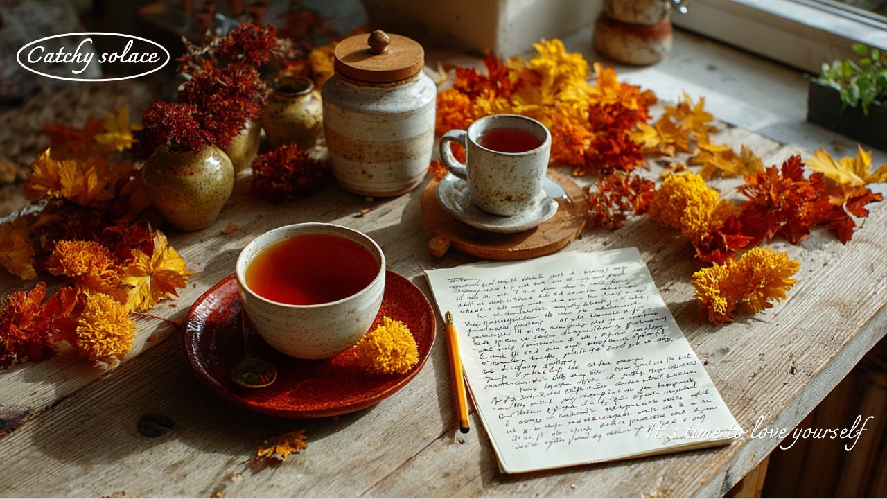 책상 위 남겨진 편지같은 가을 단풍의 추억 ❘ Letters on the Table ❘ Catchy Solace