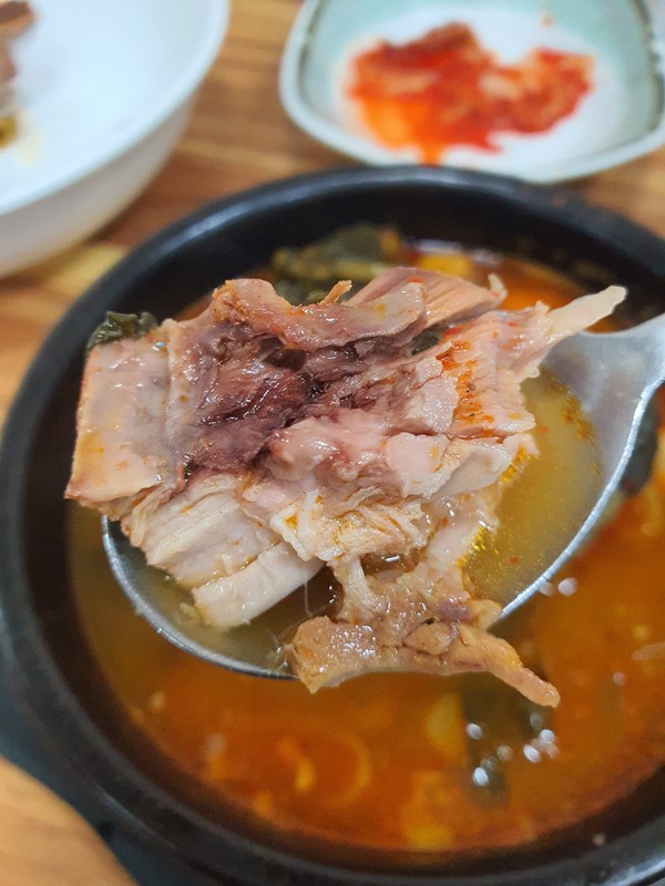 뼈해장국의 모습