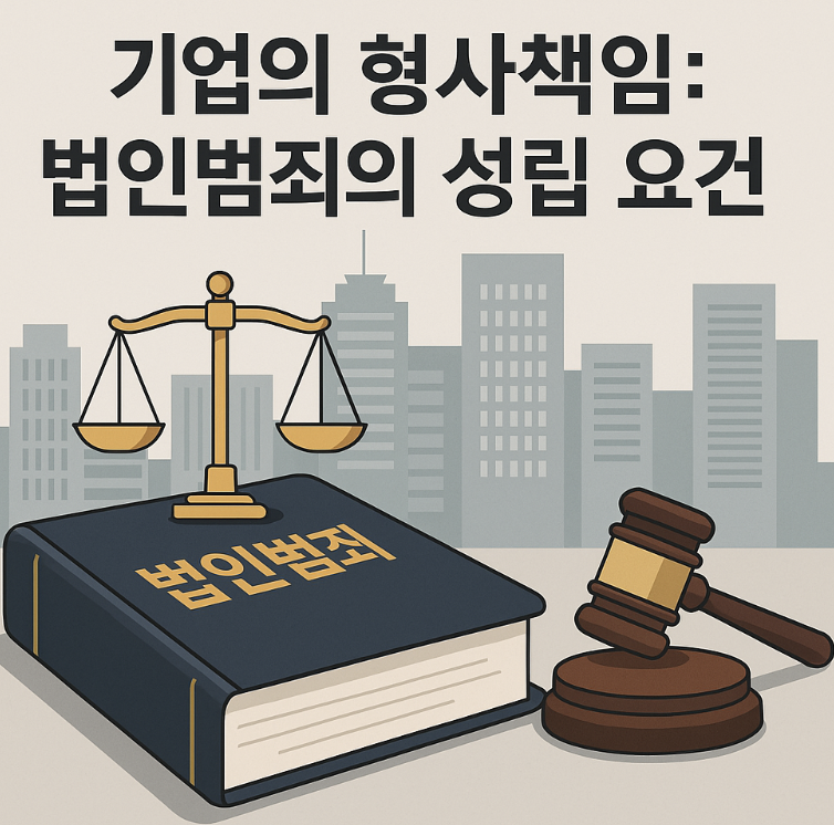 기업의 형사 책임에 대한 법적 정의, 성립 요건, 실무 사례