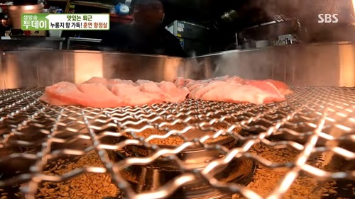 망고항정살 초벌한 사진입니다.