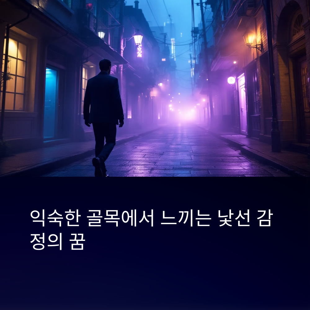 익숙하지만 낯선 골목을 걷는 꿈