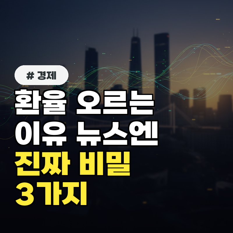 환율 오르는 이유, 뉴스에서 말 안 해주는 진짜 비밀 3가지