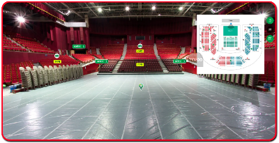 올림픽홀 무대에서 좌석을 바라봐 본 모습-인터파크, 멜론티켓, 예스24