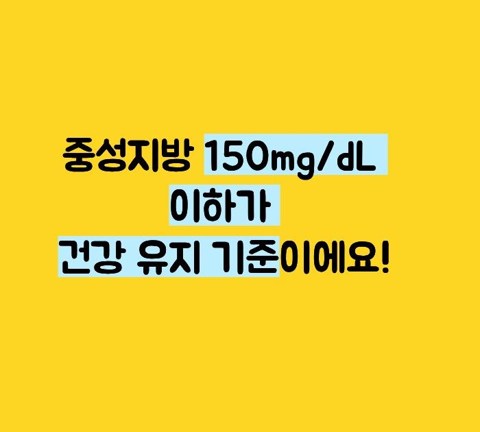 중성지방 정상수치