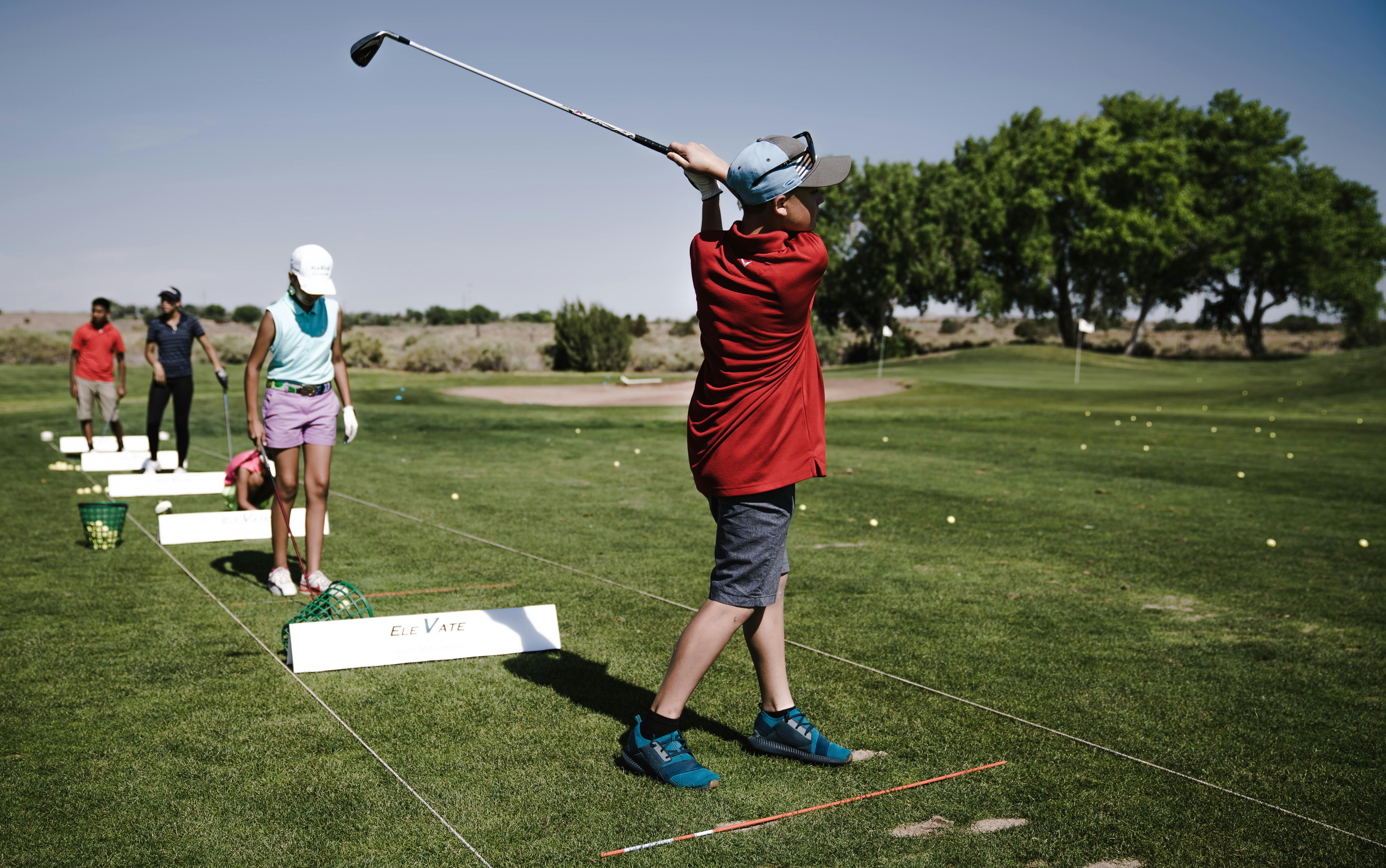 골프 레슨 사진