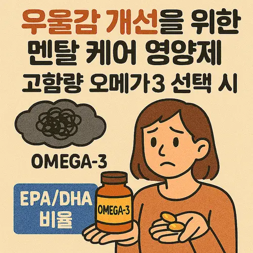 우울감 개선 오메가3 영양제