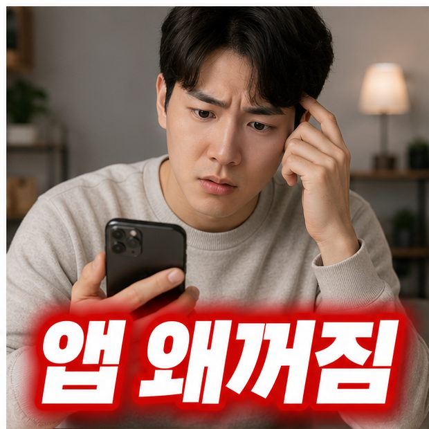 iOS 26.5 앱 튕김이 발생해 사용자가 앱을 열자마자 종료되는 현상을 확인하는 모습
