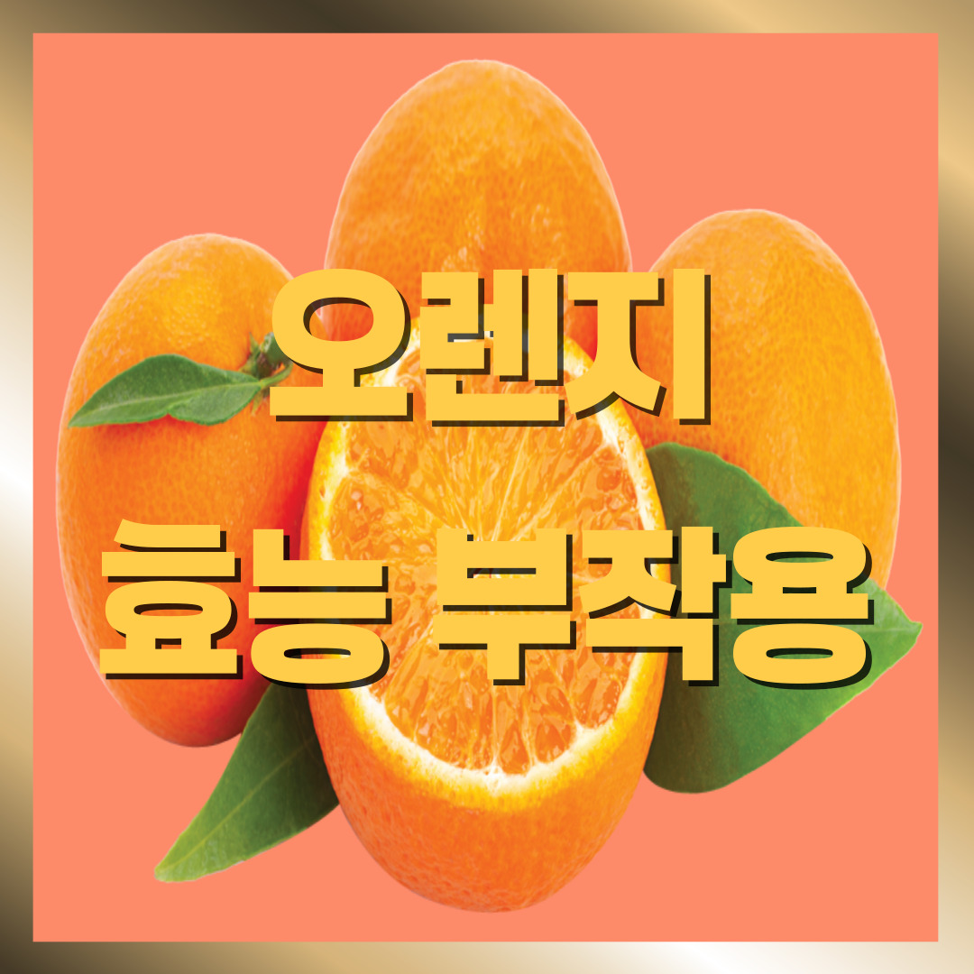 오렌지 효능 부작용