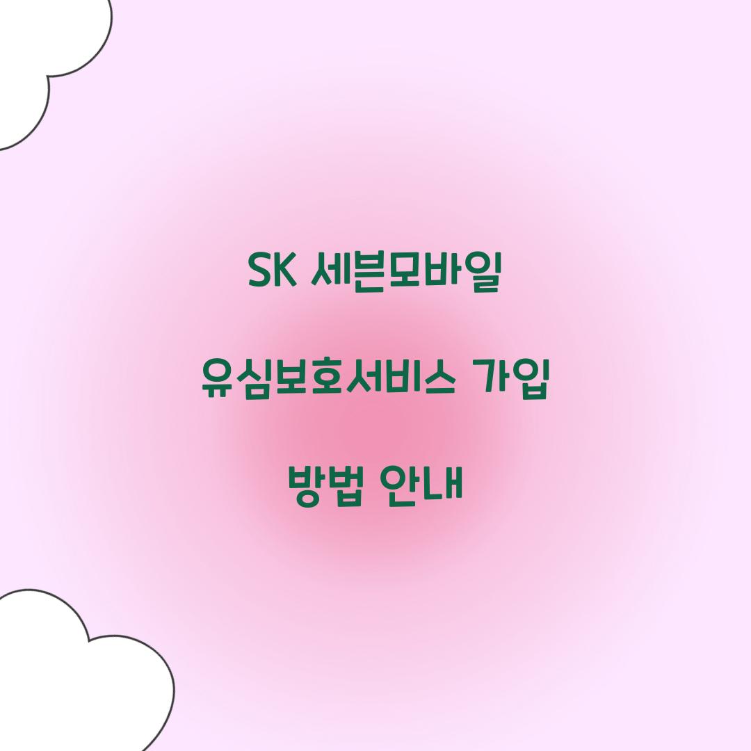SK 세븐모바일 유심보호서비스