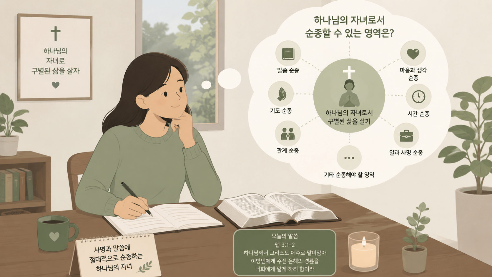 에베소서 5:1-2 말씀 묵상(QT) - 사랑받는 자녀답게 하나님을 본받습니다